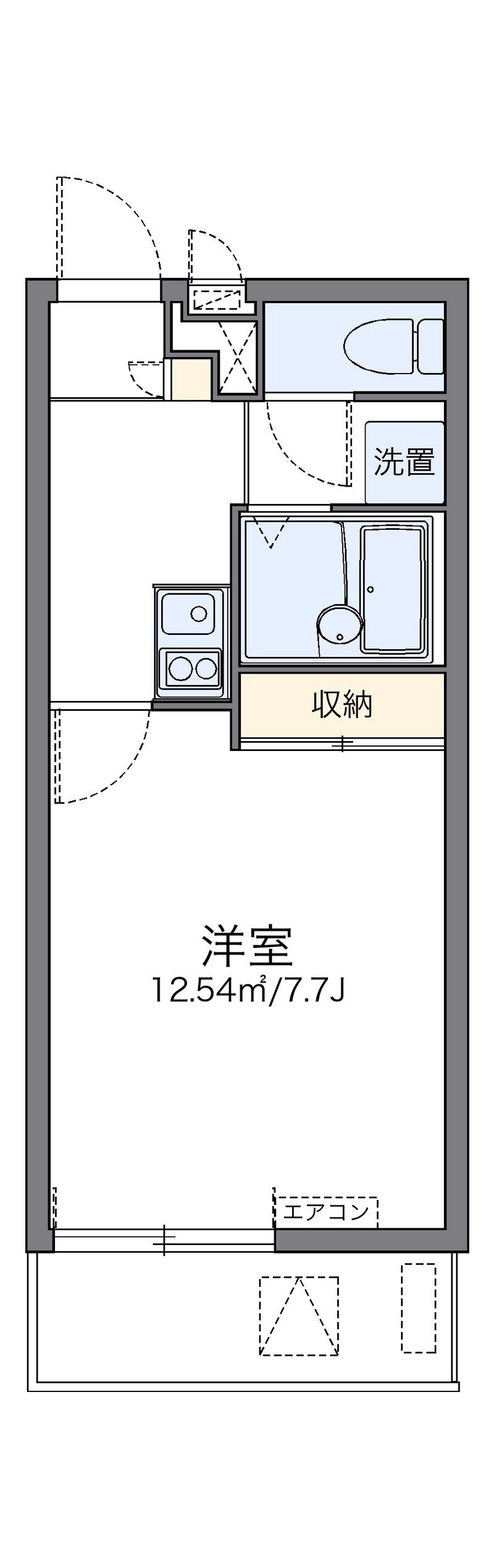 レオパレスルナ　ルミエール与野 間取図