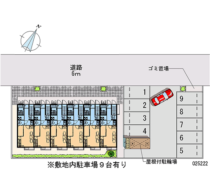 レオパレスエスタシオン 月極駐車場