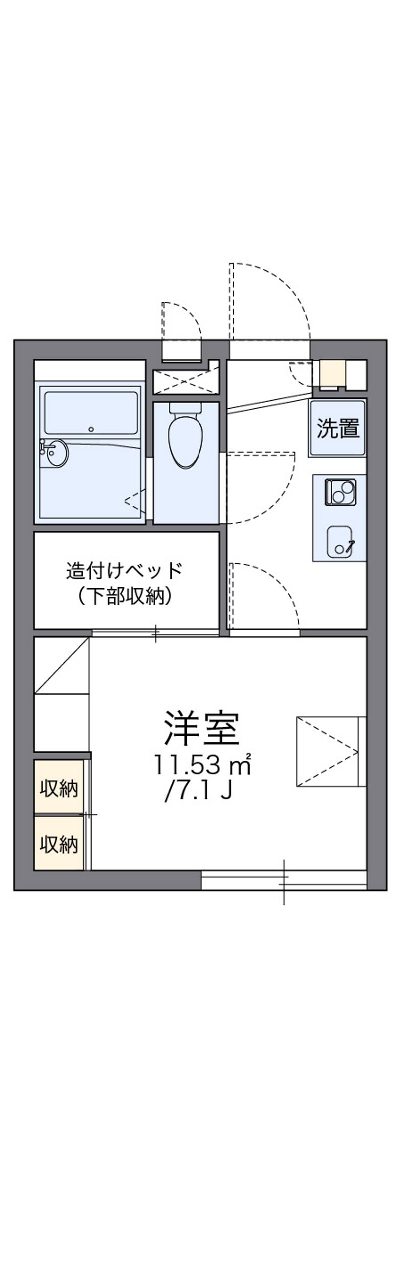 レオパレスティンカーベル 間取図
