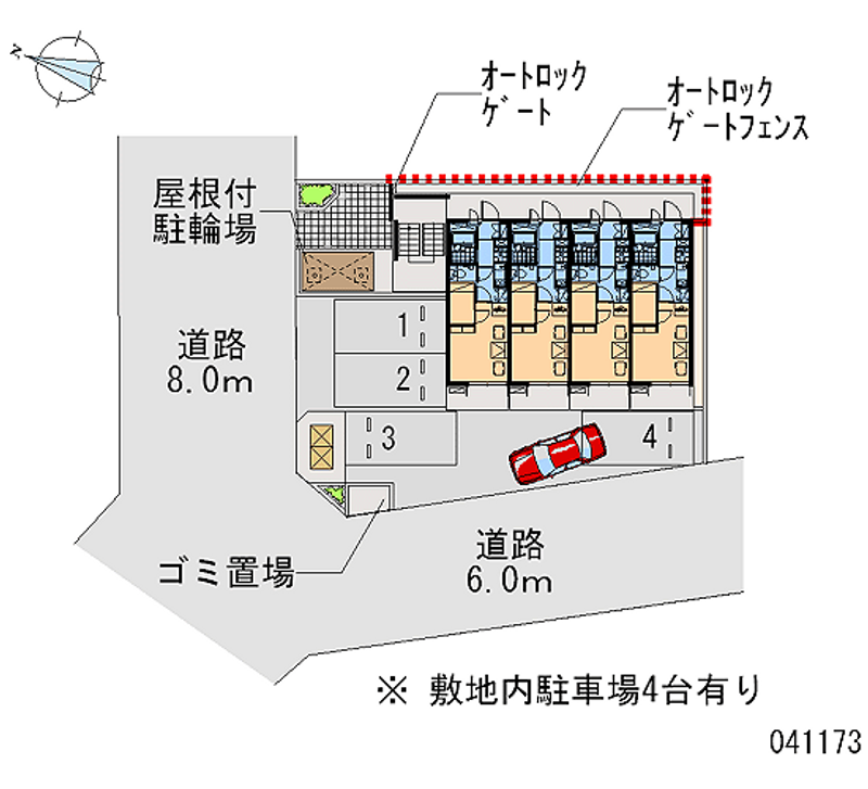 レオパレスフレンディー太閤 月極駐車場