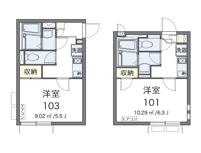 クレイノ中野中央 間取図