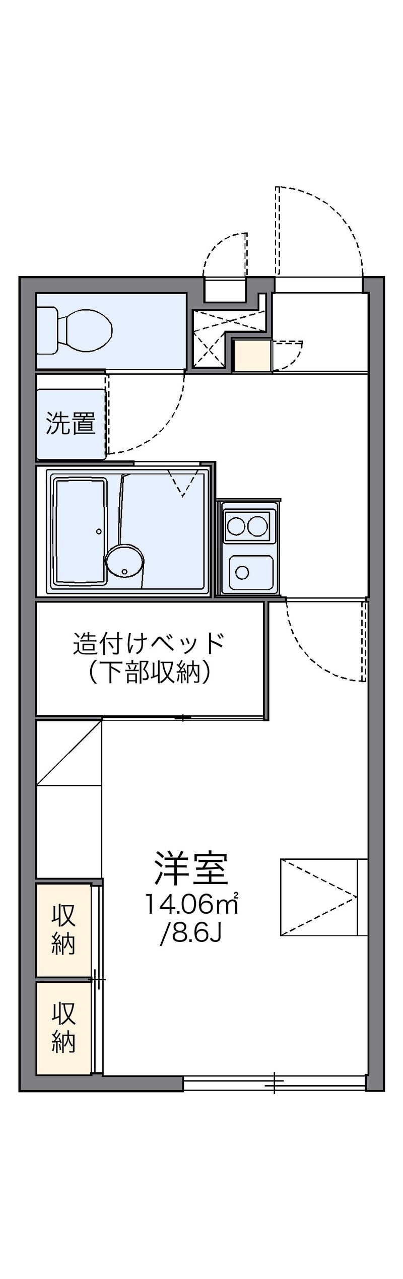 レオパレス赤穂２ 間取図