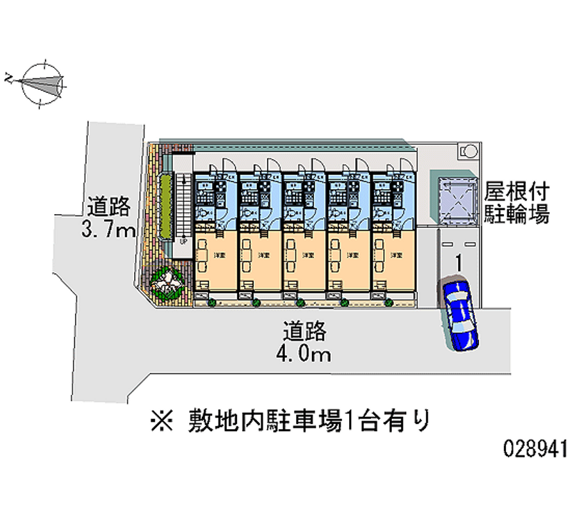 レオパレスダイアナ 月極駐車場