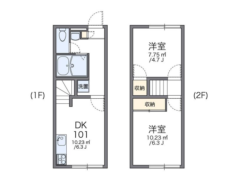 レオパレスレイクウエスト 間取図