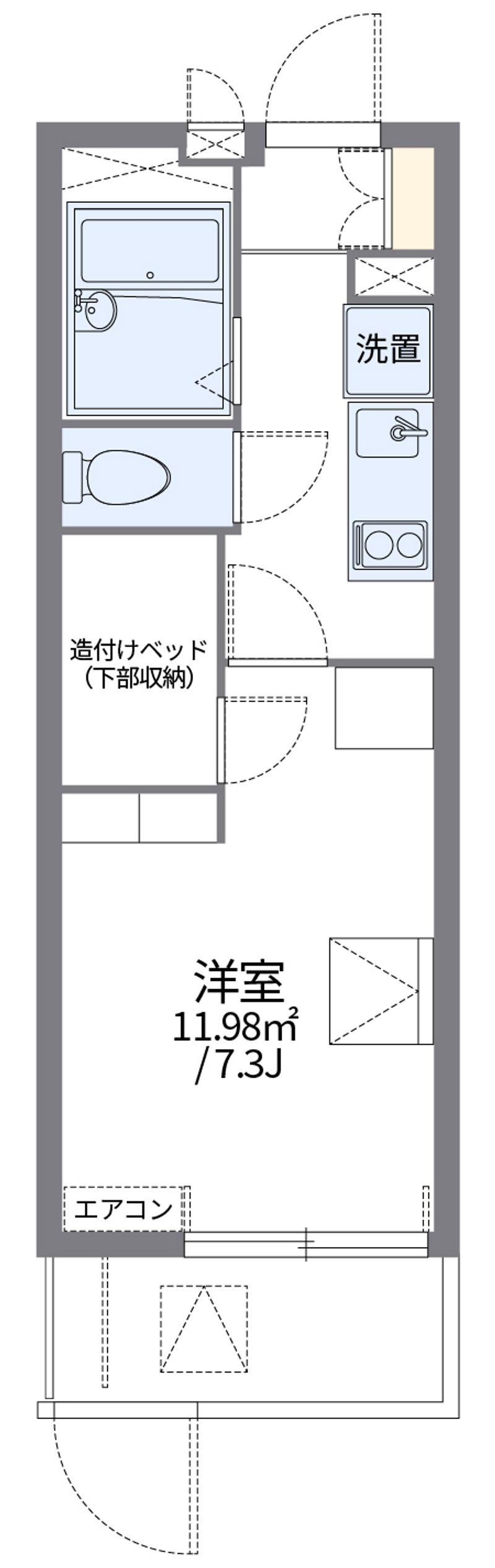 leopalace Le Ciel Bleu Kanaoka II Floor plan