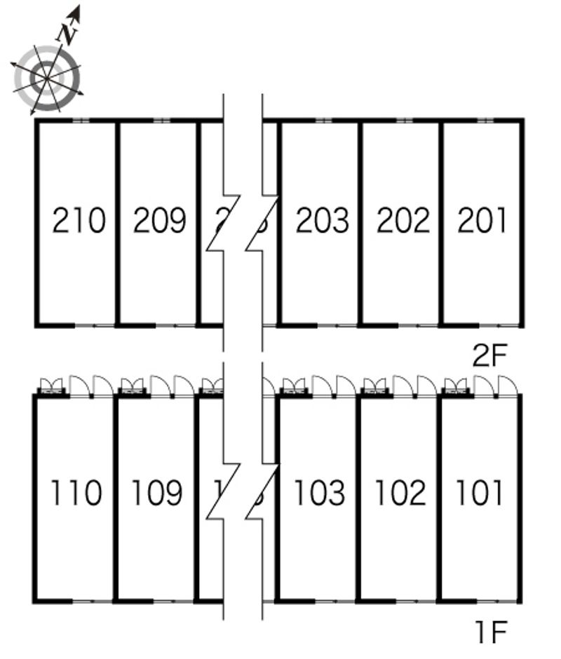 レオパレスＭＹ中山 間取配置図