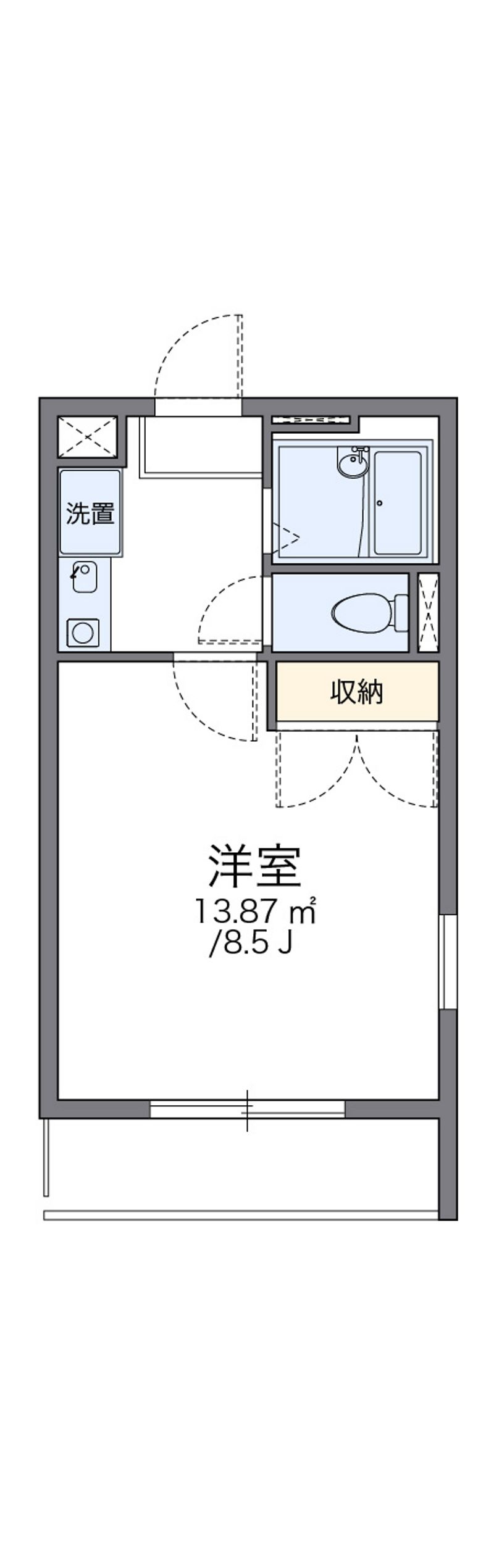 レオパレス深谷 間取図
