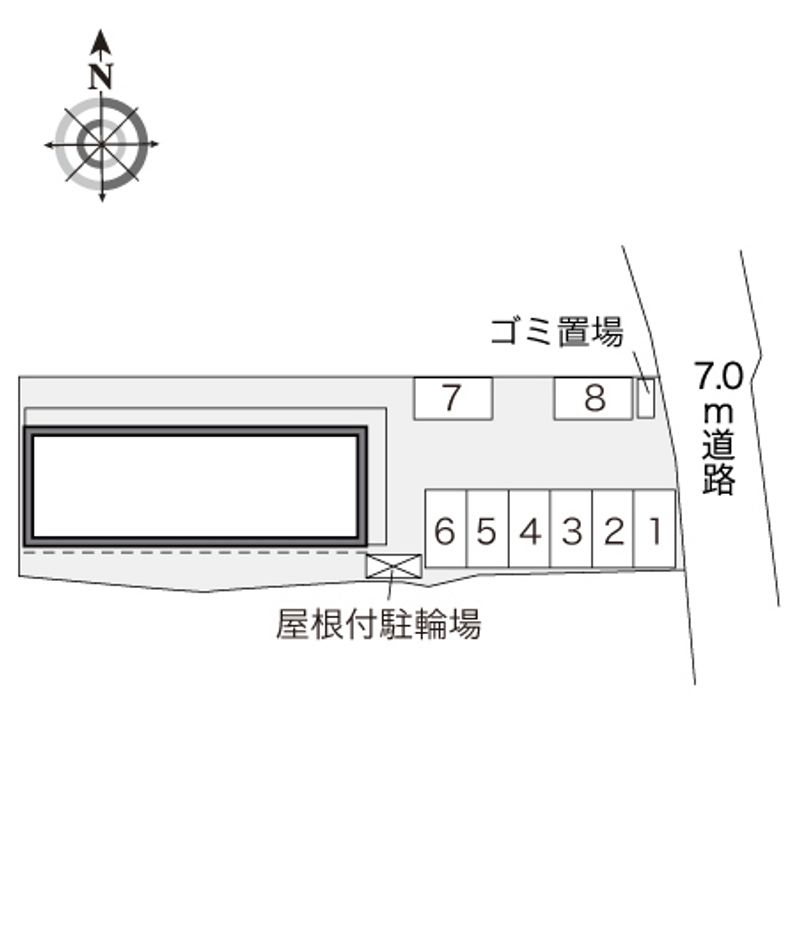 レオパレスマ　メゾン 配置図