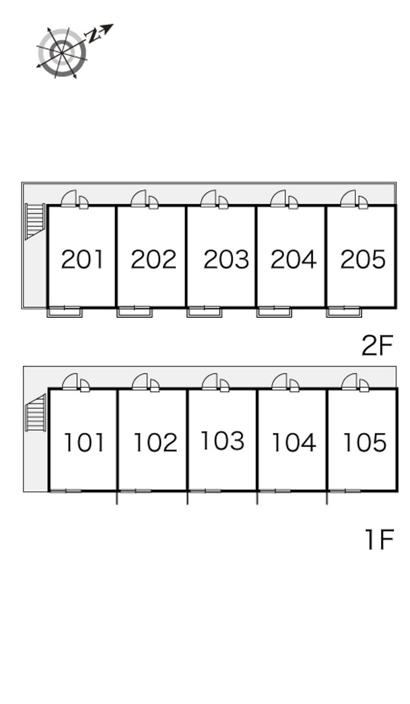 レオパレスメゾンド　ブーケ 間取配置図