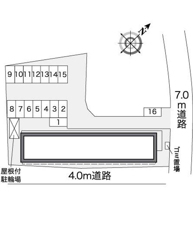 レオパレスアビテＴＡＧＯ 配置図