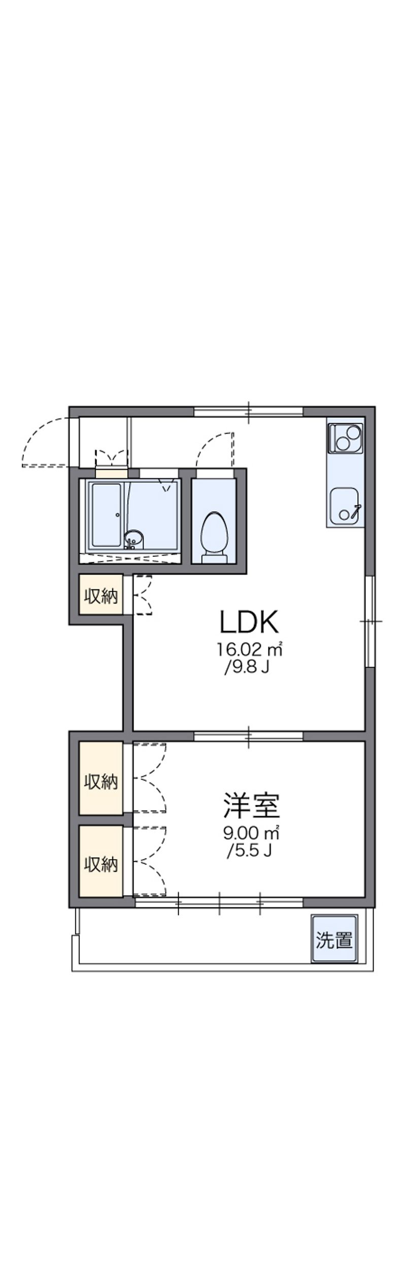 レオパレス大宮第１９ 間取図
