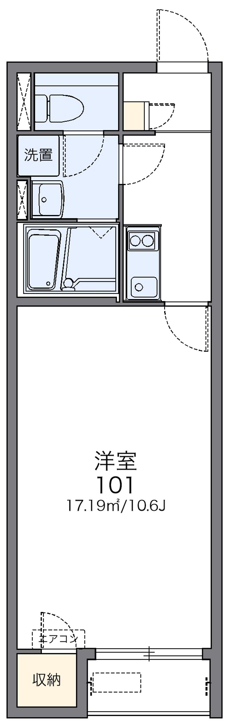 レオネクスト飛鳥Ⅱ 間取図