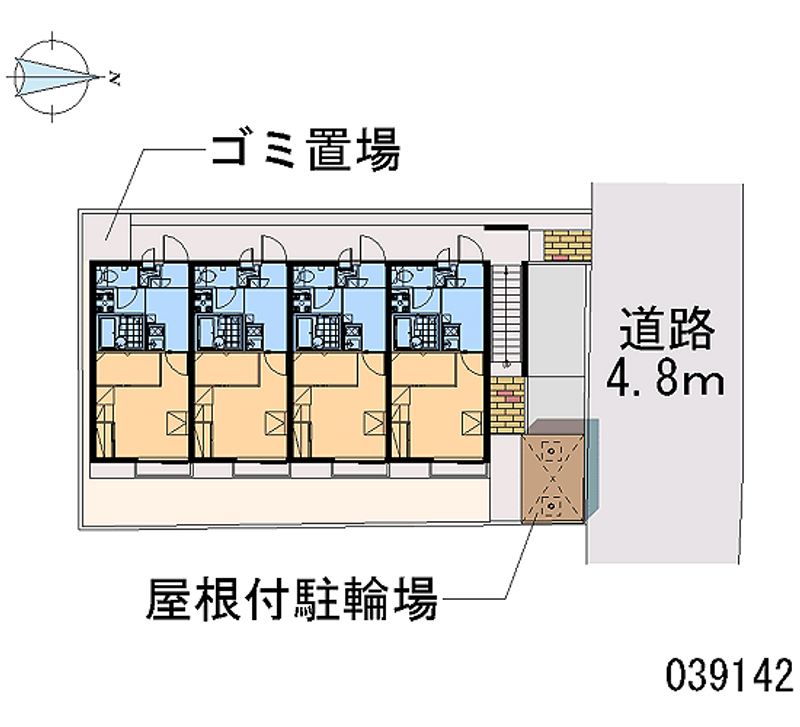 レオパレスＪ　ＢＯＸ　Ⅲ 区画図