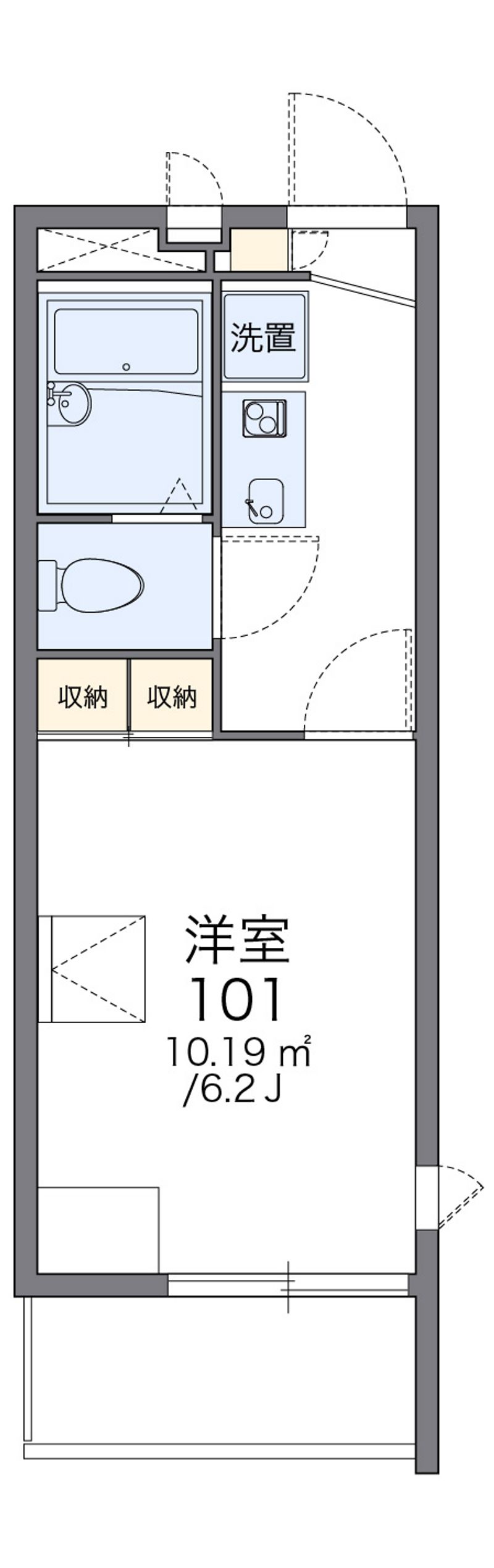 レオパレスハーモニーランドⅠ 間取図