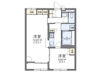 レオパレスしんどう御旗町 間取り図