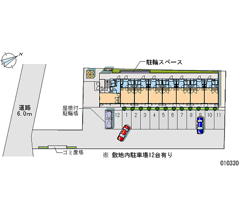 レオパレスシャローム 月極駐車場