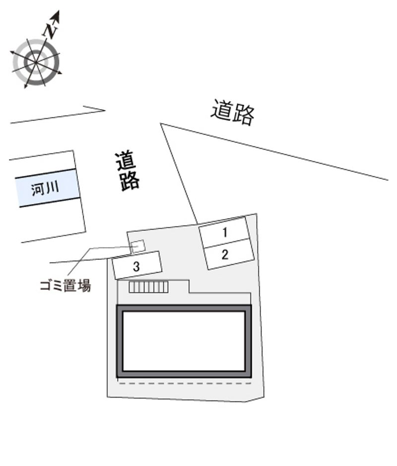 レオパレス安西七番館 配置図