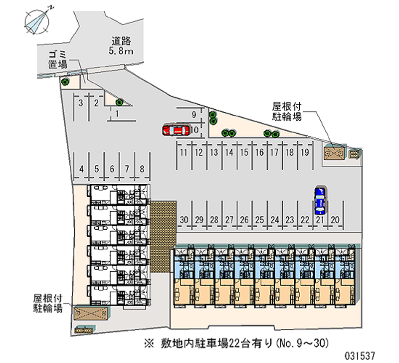 レオパレスＳＭＩＬＹ１ 月極駐車場