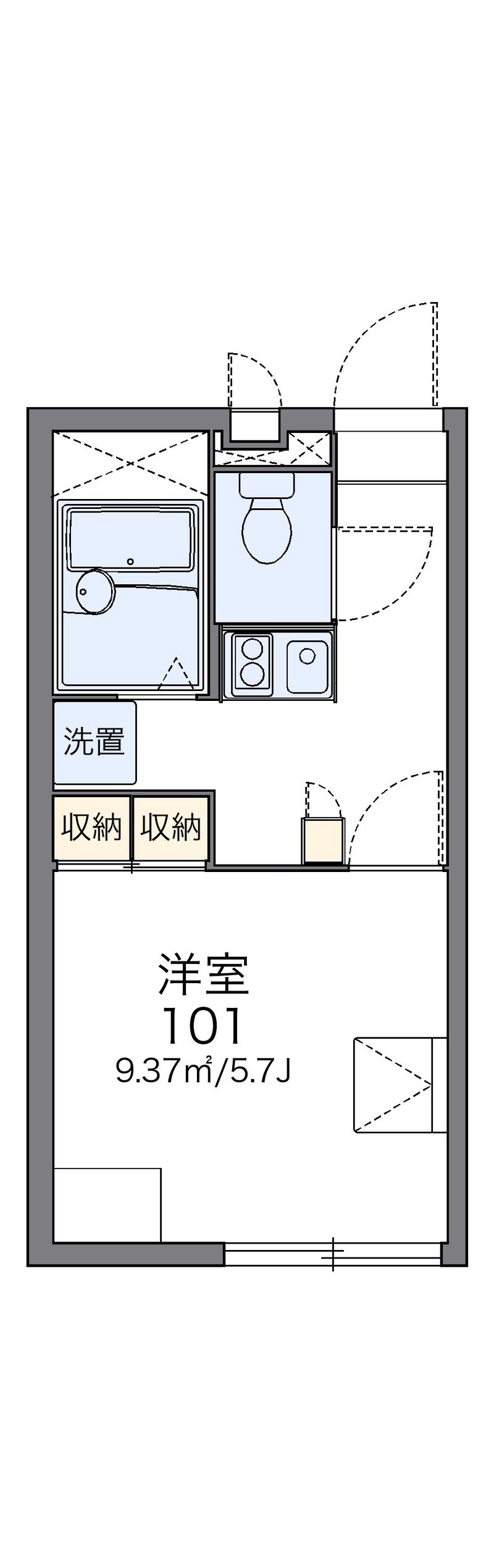 レオパレスアプレセーズ 間取図
