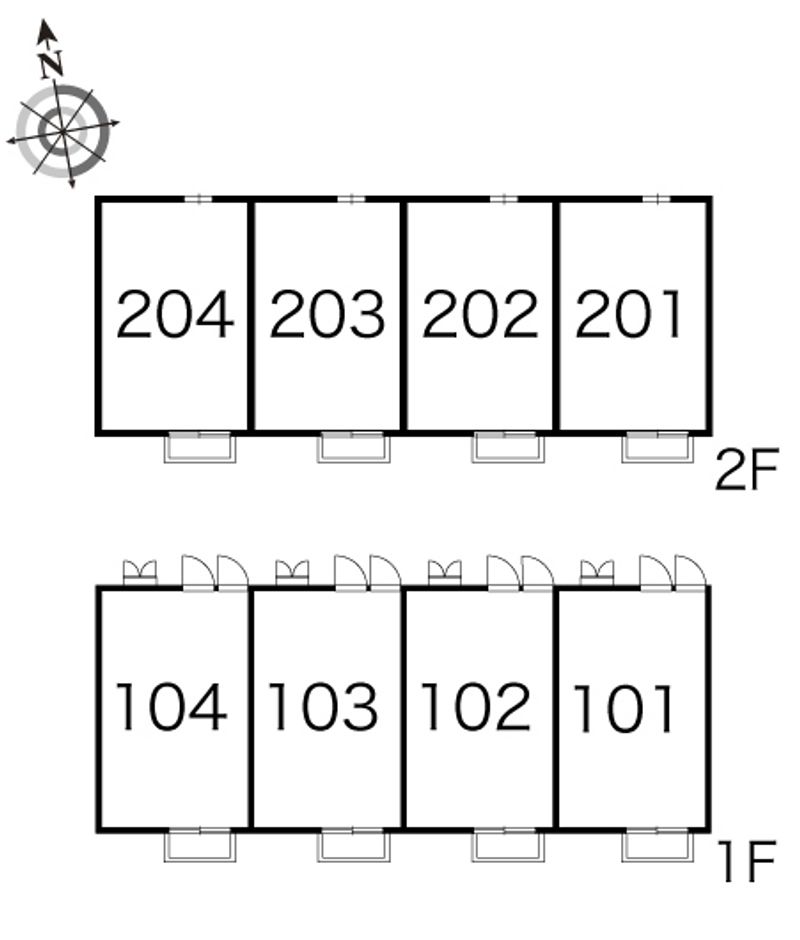 レオパレスＲＩＴＺ−Ⅱ 間取配置図
