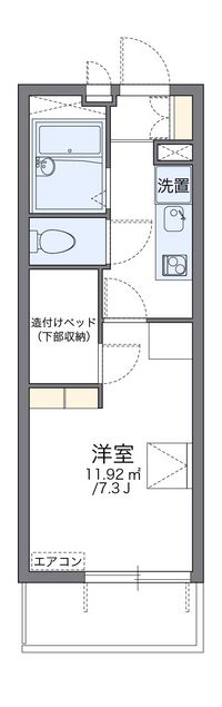 レオパレスタケシン 間取り図