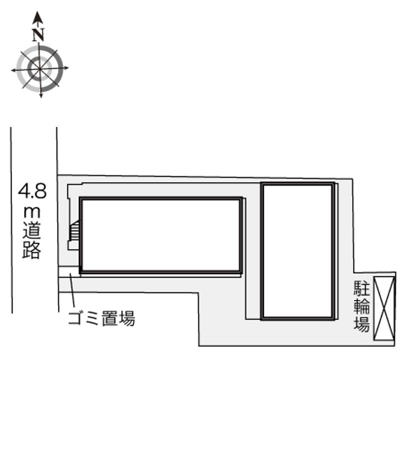 レオパレス御所西 配置図