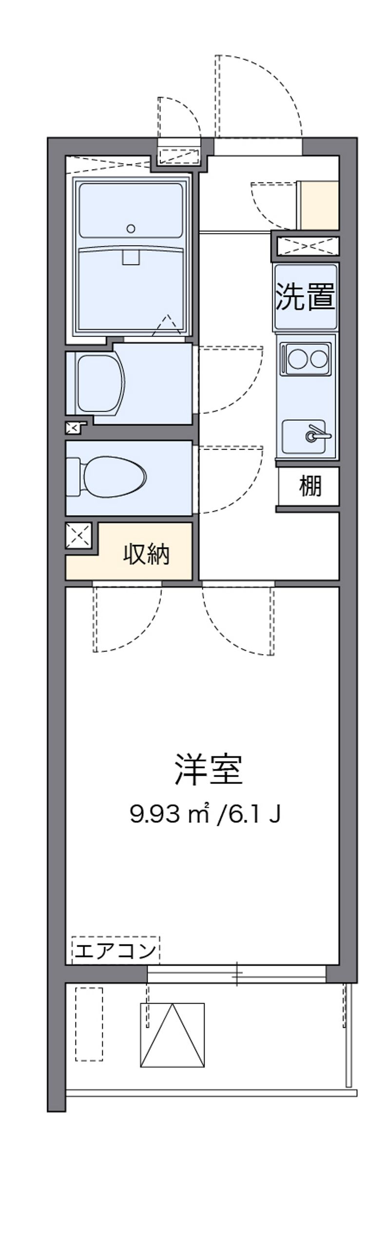 クレイノＹＵＫＡ３ 間取図