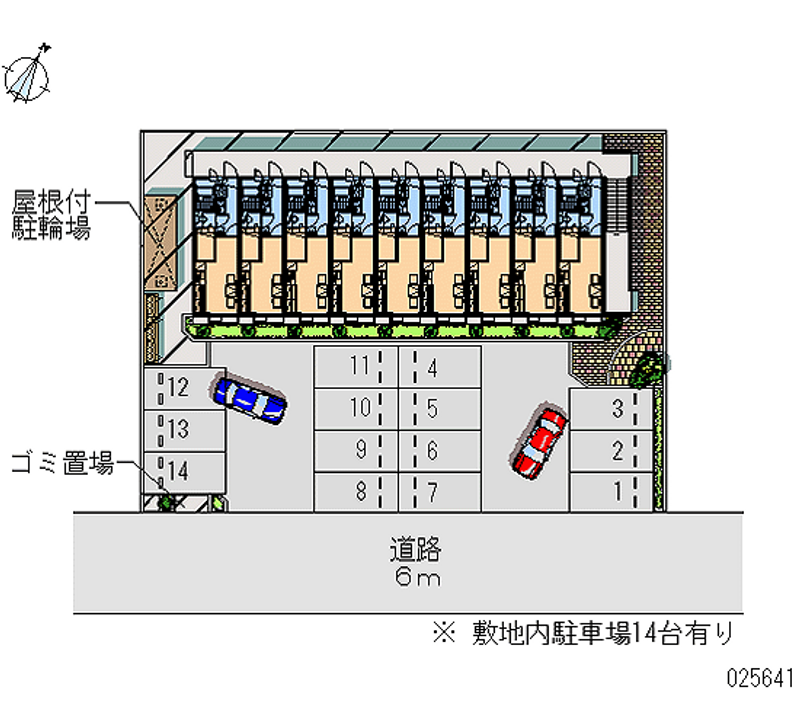 レオパレスメタモルフォルゼ 月極駐車場