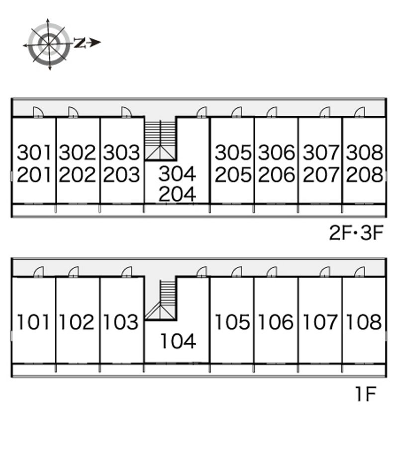 レオパレスエーデル 間取り配置図