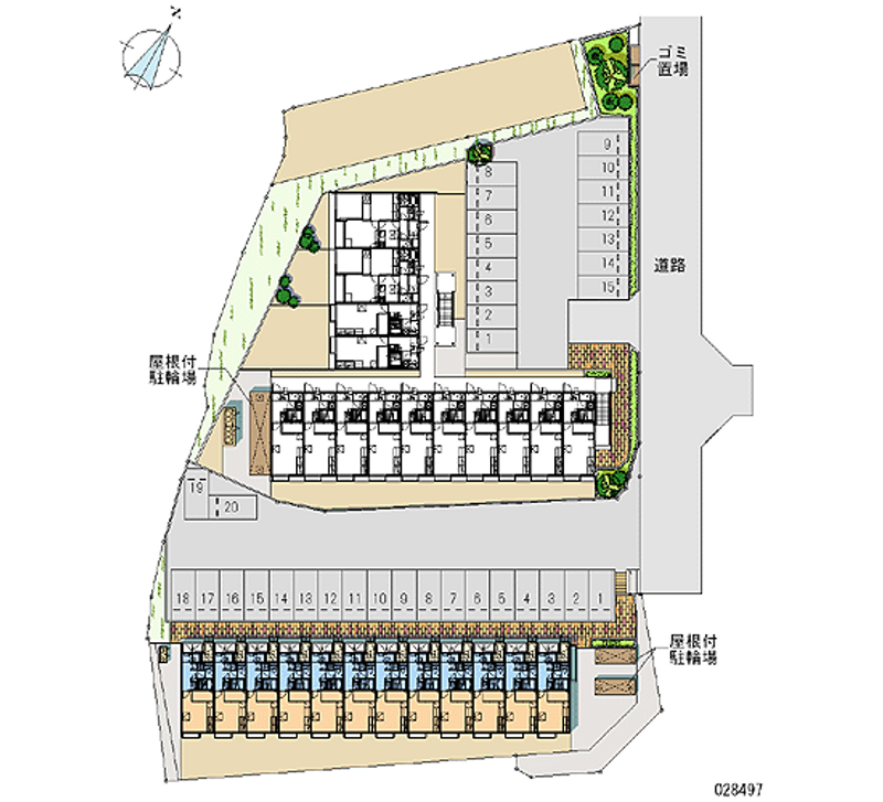 28497 Monthly parking lot