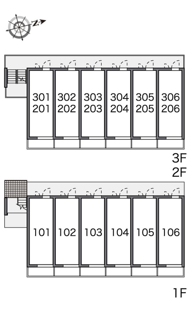 レオパレス星＆ナミ　Ｋ１１ 間取配置図