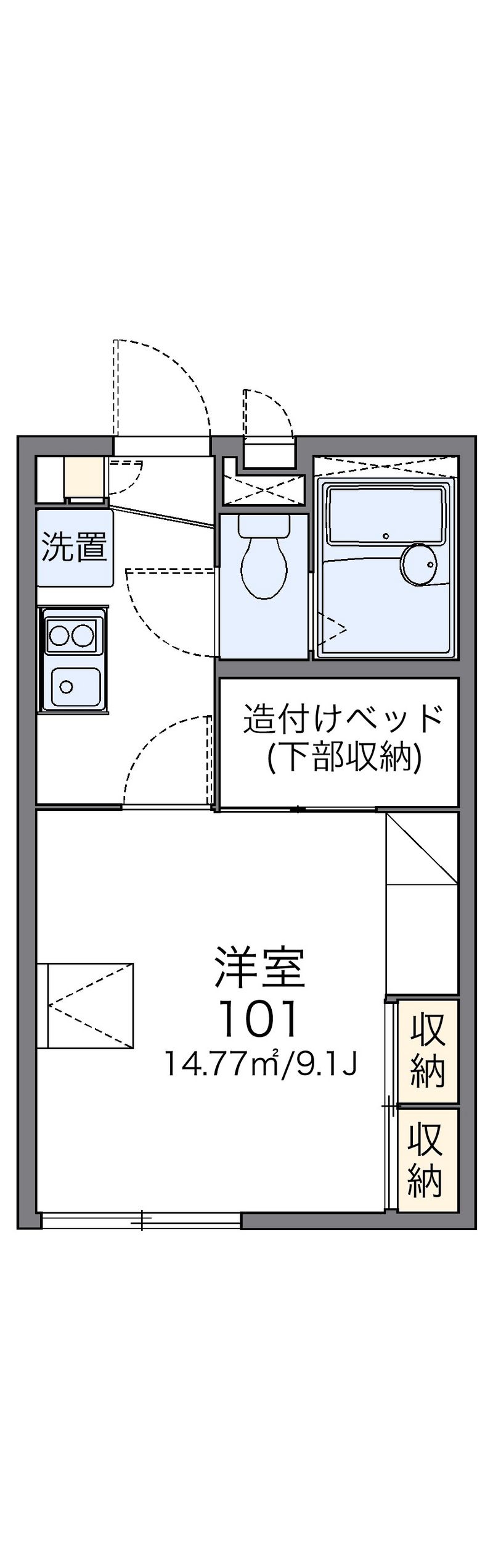 レオパレスカンタービレα 間取図