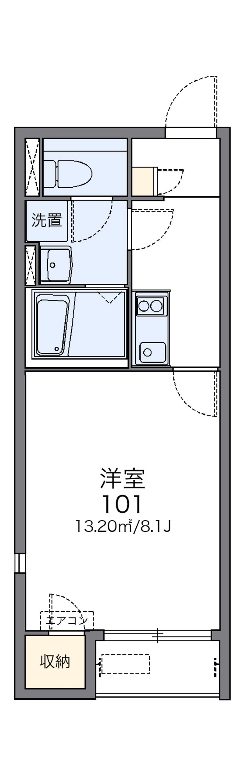 レオネクストクレールシャンブルⅡ 間取図