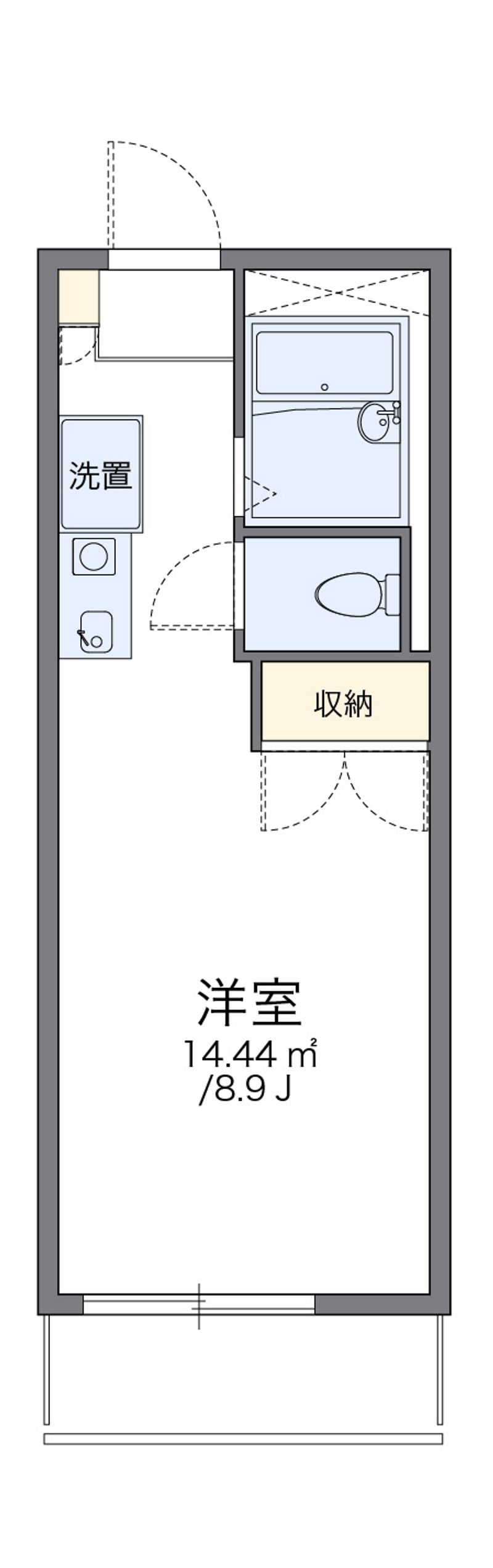 レオパレス中筋 間取図
