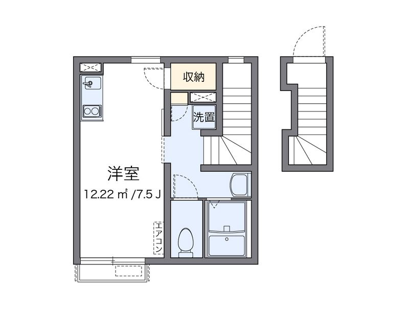 クレイノアミティエ西大井 間取り
