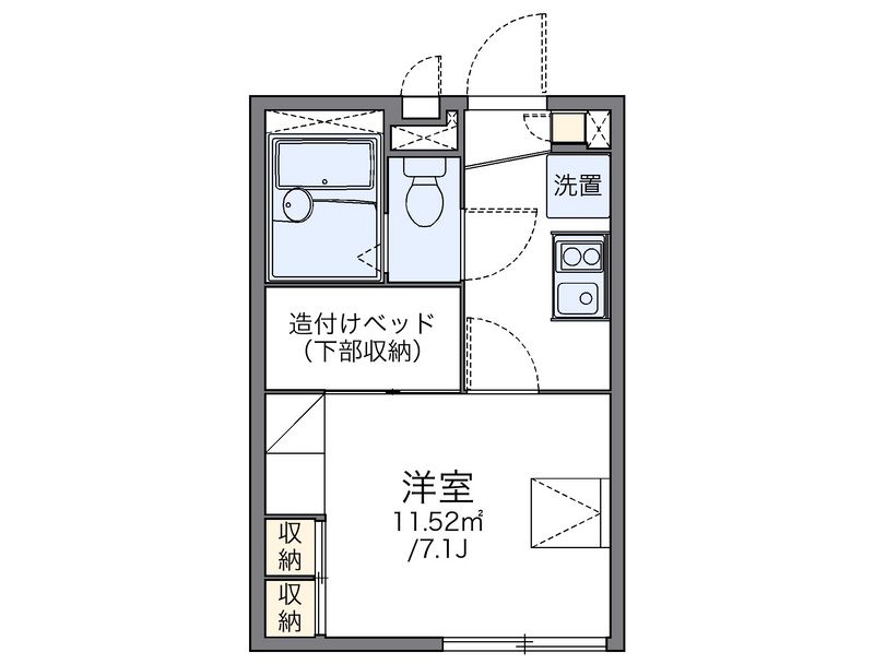 レオパレスレルヒェ 間取図