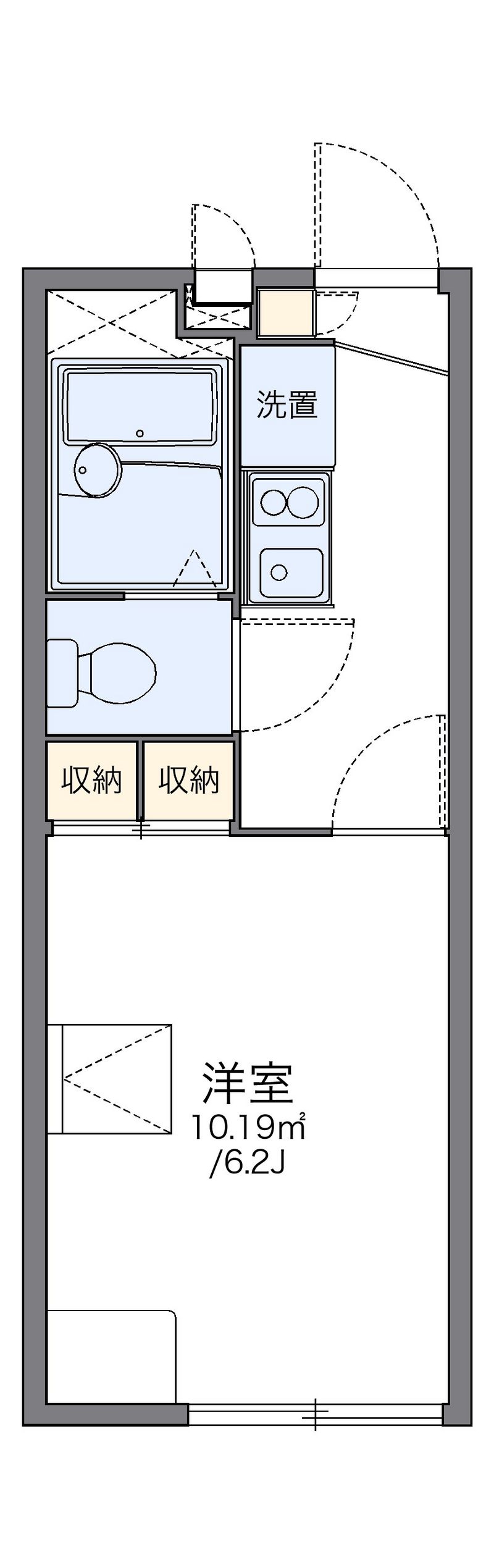 レオパレスあむーる２１ＡＭＯＵＲ 間取図