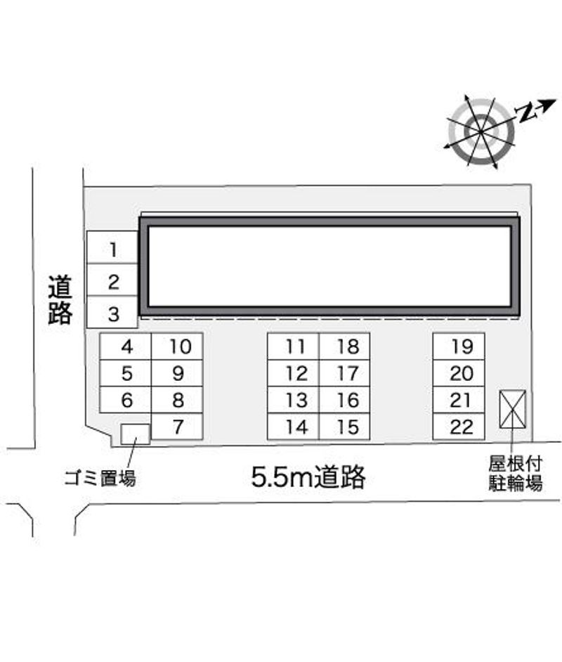 レオパレスフーズフーⅡ 配置図