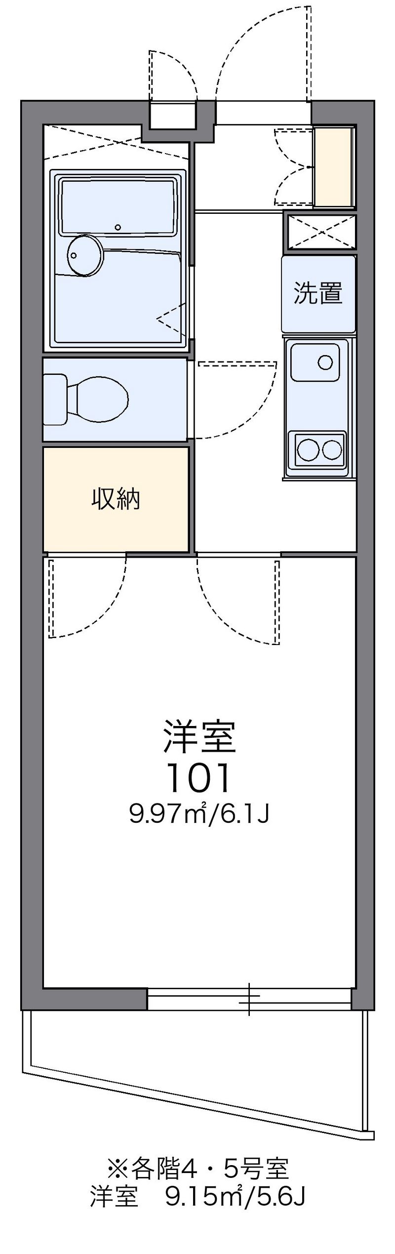 レオパレス久保吉 間取図