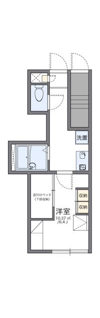 レオパレス中野坂上 間取り図