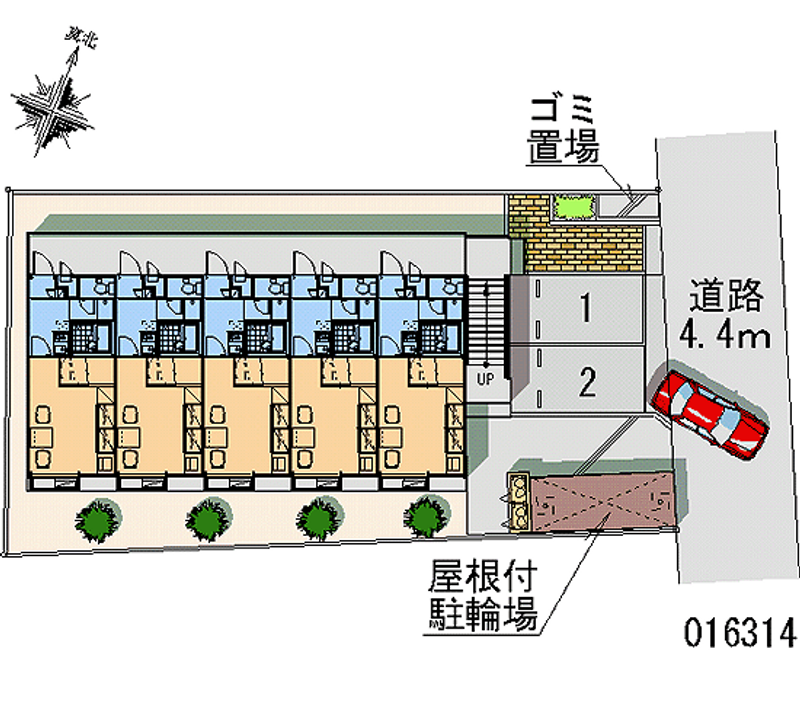 レオパレスヨコマチ 区画図
