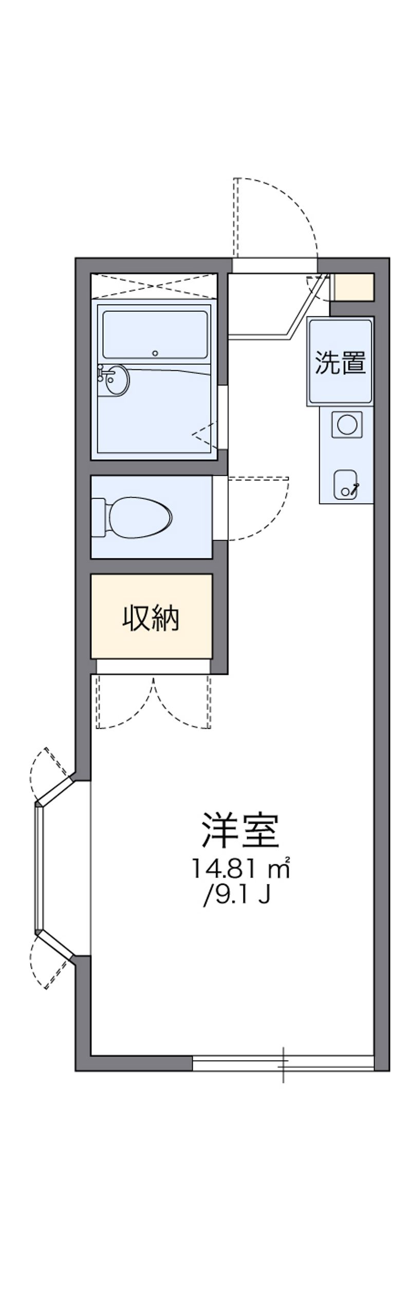 レオパレス藤本Ⅱ 間取図