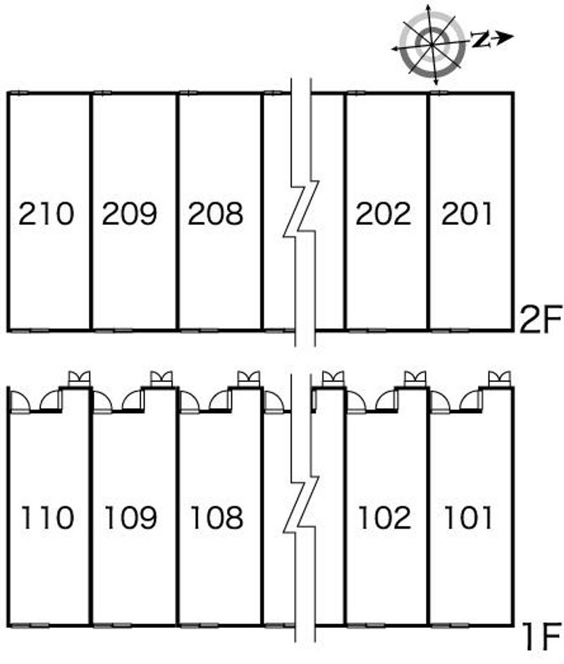 レオパレスダイカ 間取配置図