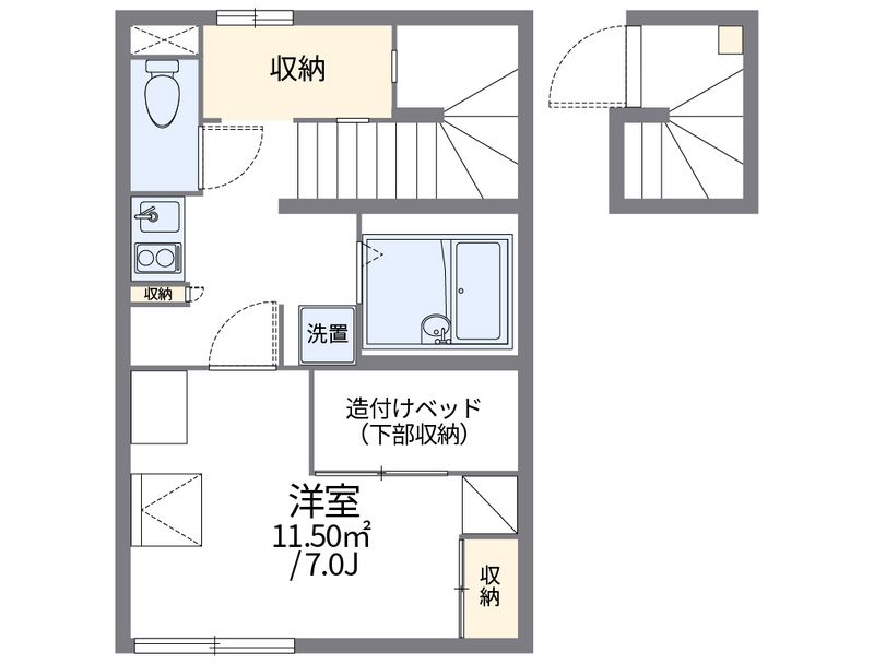レオパレス池新田Ⅱ 間取図