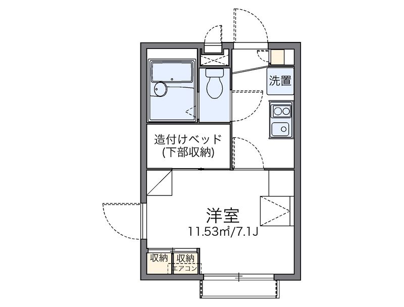 レオパレスハウス　ホウオウ 間取図