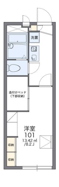 レオパレスリヴェール二ツ坂 間取り図