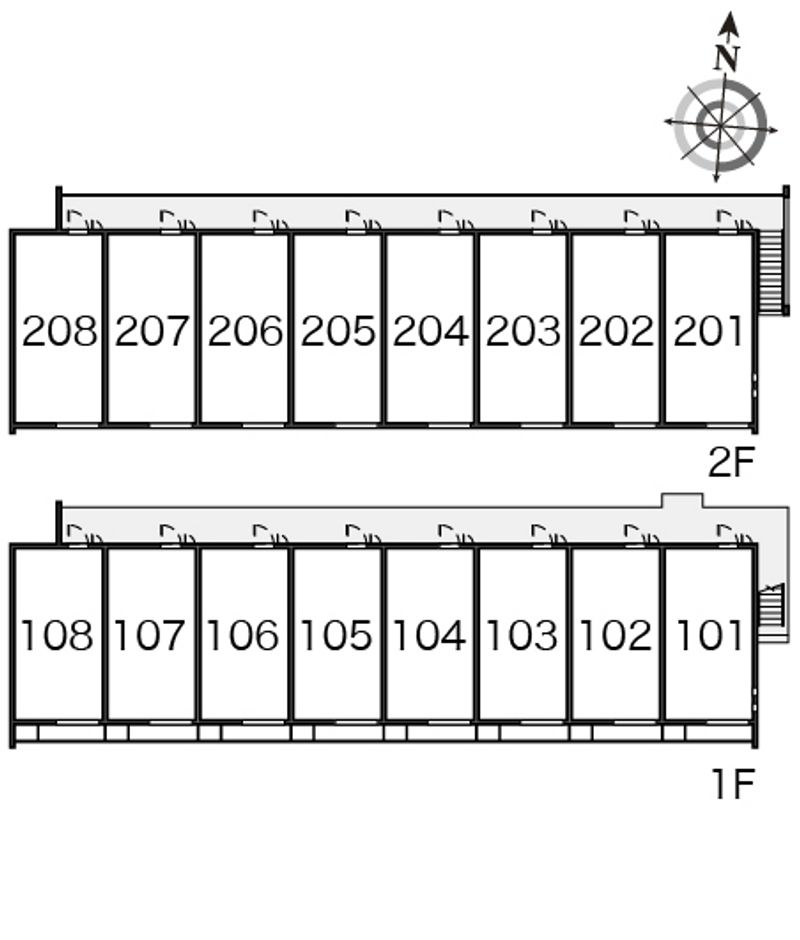 クレイノアルページュⅡ 間取配置図