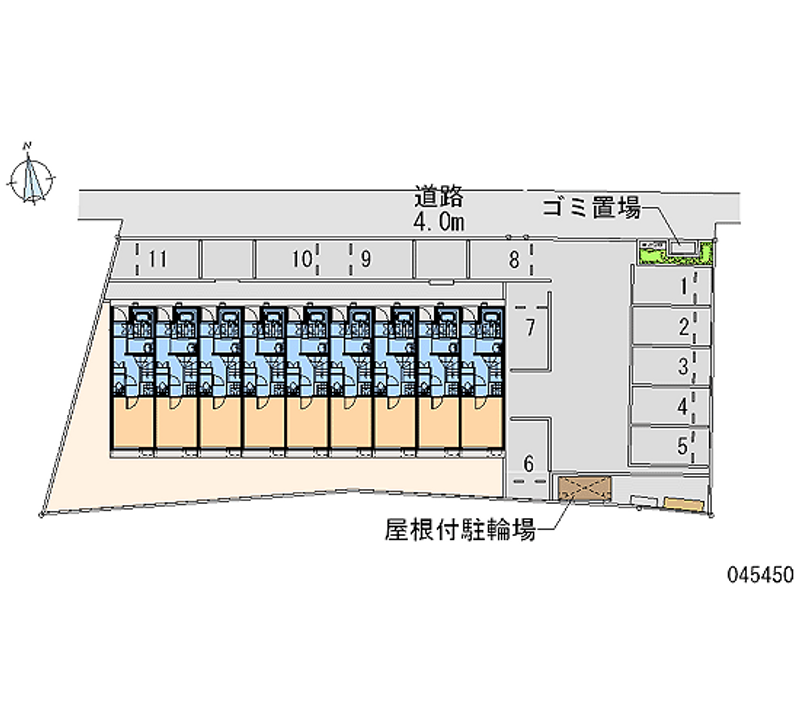 45450 bãi đậu xe hàng tháng