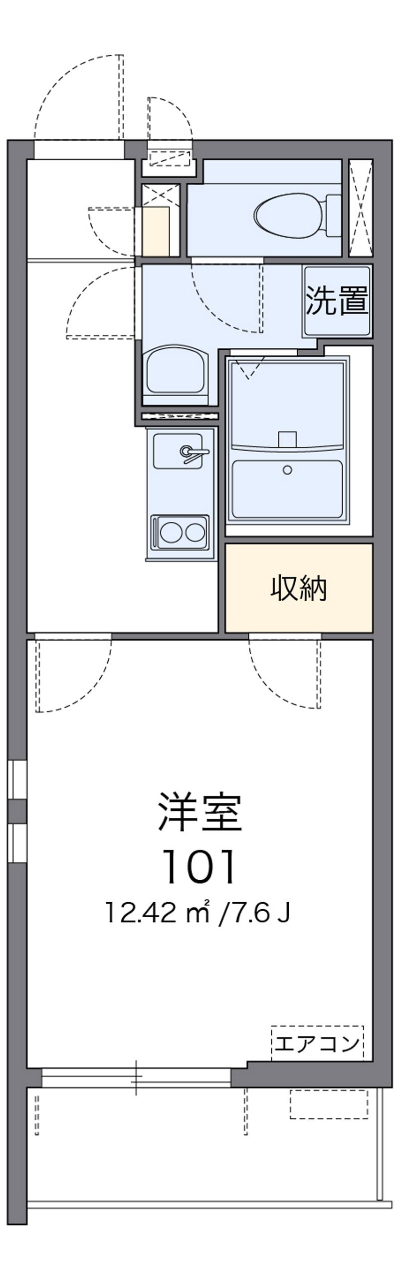 クレイノＦＵＪＩＭＩ　Ⅱ 間取図
