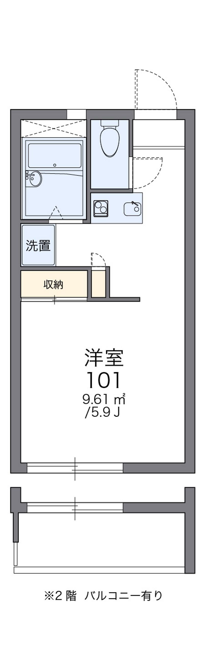 レオパレス太平 間取図
